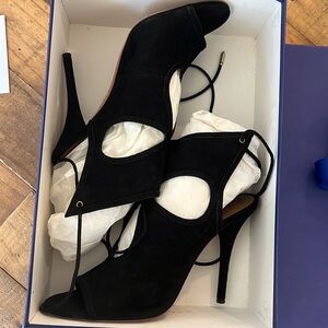 Aquazzura Sexy Thing Cutout Booties